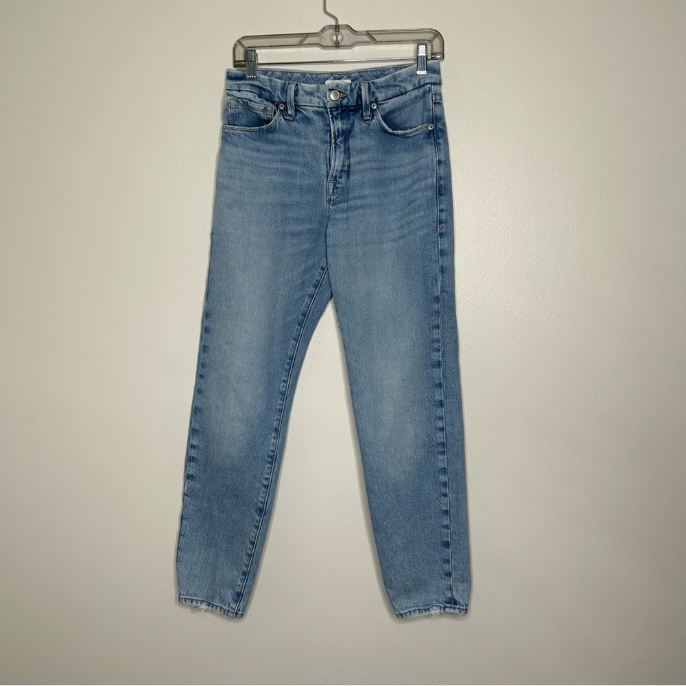 Good American Light Blue Straight Leg Jeans - Picture 2 of 9